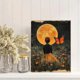 thumbnail image 2 of Qisvanset 12x16 Inch Night Sky Butterfly Canvas Wall Art, Moon Floral Whimsical Kids Nursery Decor, 2 of 8