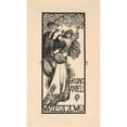 thumbnail image 2 of Józef Mehoffer 10x14 Gold Ornate Wood Frame and Double Matted Museum Art Print Titled - Exlibris Aniela Wrzeszczowa (1907), 2 of 4