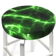 thumbnail image 3 of Disketp Green Lightning Funda Redonda para Taburete, Funda de Cojín para Silla de Bar Suave y Elástica-13 inch, 3 of 7