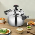 thumbnail image 3 of 5L Stainless Steel Pressure Cooker with Safety Features, Quick Cooking, Non-slip Handles, Compatible with All Stoves, Large Capacity for Family Meals, 3 of 14