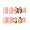 thumbnail image 2 of Press on Nails GUAACCB con estampado de leopardo de San Valentín con diamantes de imitación, 2 of 7
