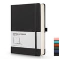 thumbnail image 1 of Cuaderno punteado RETTACY - Diario A5 con 256 Pág. 120gsm, 8 Pág. Perforadas, Cuero PU, Bolsillo Interior, 5.75'' × 8.38'', 1 of 3