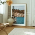 thumbnail image 6 of Serenity in Poros _ 02 - Poros Greece Photography Sailboat Harbor Seascape Mediterranean Nautical Coastal Vintage Oak Framed Wall Art Print 16 x 20 inches, 6 of 12
