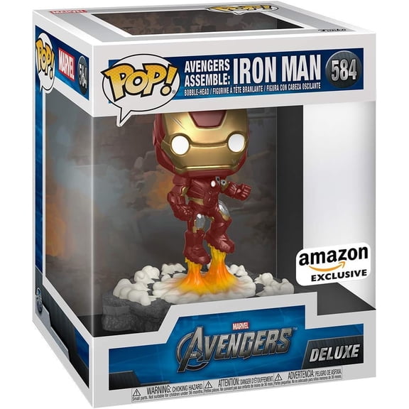 Funko Pop! Deluxe, Marvel: Avengers Assemble Series - Iron Man, Exclusive, Figure 1 of 6