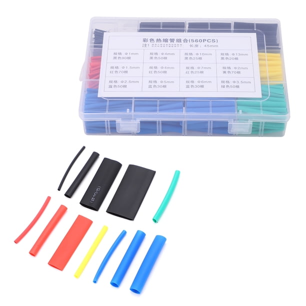 Tubo Termorretráctil Impermeable, Juego De Tubos Termorretráctiles Coloridos De Nailon De 560 Piezas Para Tubo Retráctil Para Reparación De Conexiones De Cables