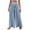 1Light Blue, variant on Flowy Pants for Women Casual High Waisted Wide Leg Lounge Pants Drawstring Waist Striped Palazzo Pants Loose Fall Trendy Full Length Trousers Pants