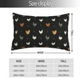 thumbnail image 2 of Salouo Funny Chicken Pattern Pillow Cases,1PC Pillow Covers with Envelope Closure Decorative Pillow Case for Bed Couch,Pillows Not Included-20"x30", 2 of 6