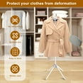 thumbnail image 5 of Steamer Clothes Rack With Ironing Glove Floor Standing Garment Steamer Stand Foldable Garment Steamer Rack Lightweight Adjustable Height Steamer Stand Rack for Steaming Clothes, 5 of 9