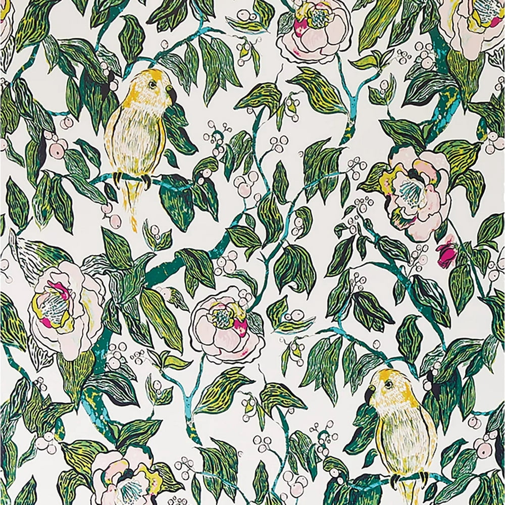 Opalhouse 198 x 20 Inches Canary Floral Peel and Stick Wallpaper