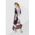 thumbnail image 3 of Miss Lavish London Kaftan Dresses for Women,Beach Kaftan Coverups,Hawaiian Coverups for Women,Long Beach & Swimsuit Coverups,Plus Size African Caftan Dress,Moroccan Style Loungewear Black Jewel XL, 3 of 6