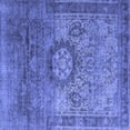 thumbnail image 1 of Ahgly Company Machine Washable Indoor Square Persian Blue Traditional Area Rugs, 8' Square, 1 of 4