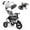 Grey, variant on Costway 6-in-1 Baby Foldable Stroller Tricyclew/Canopy Bag and Sponge Guardrail Gray