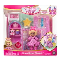 Royale High Dorm Room Playset - 1 Doll, 5 Accessories - Fits Inside Castle Playset - Virtual Item Code Included - Ages 5 