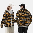 thumbnail image 6 of Fotbe Yellow Excavator Men's Women's UPF 50+ Sun Protection Jacket Hooded Cooling Shirt with Pockets Hiking Outdoor Performance-XX-Large, 6 of 9