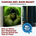 thumbnail image 4 of Hulk Canvas Wall Art by DreamController- 14x14 inches Marval Wall Decor | HD Printed & Wooden framed wall art | Modern Wall Decor for Bedroom, Living Room, Office, Kids Room | Made in USA, 4 of 5