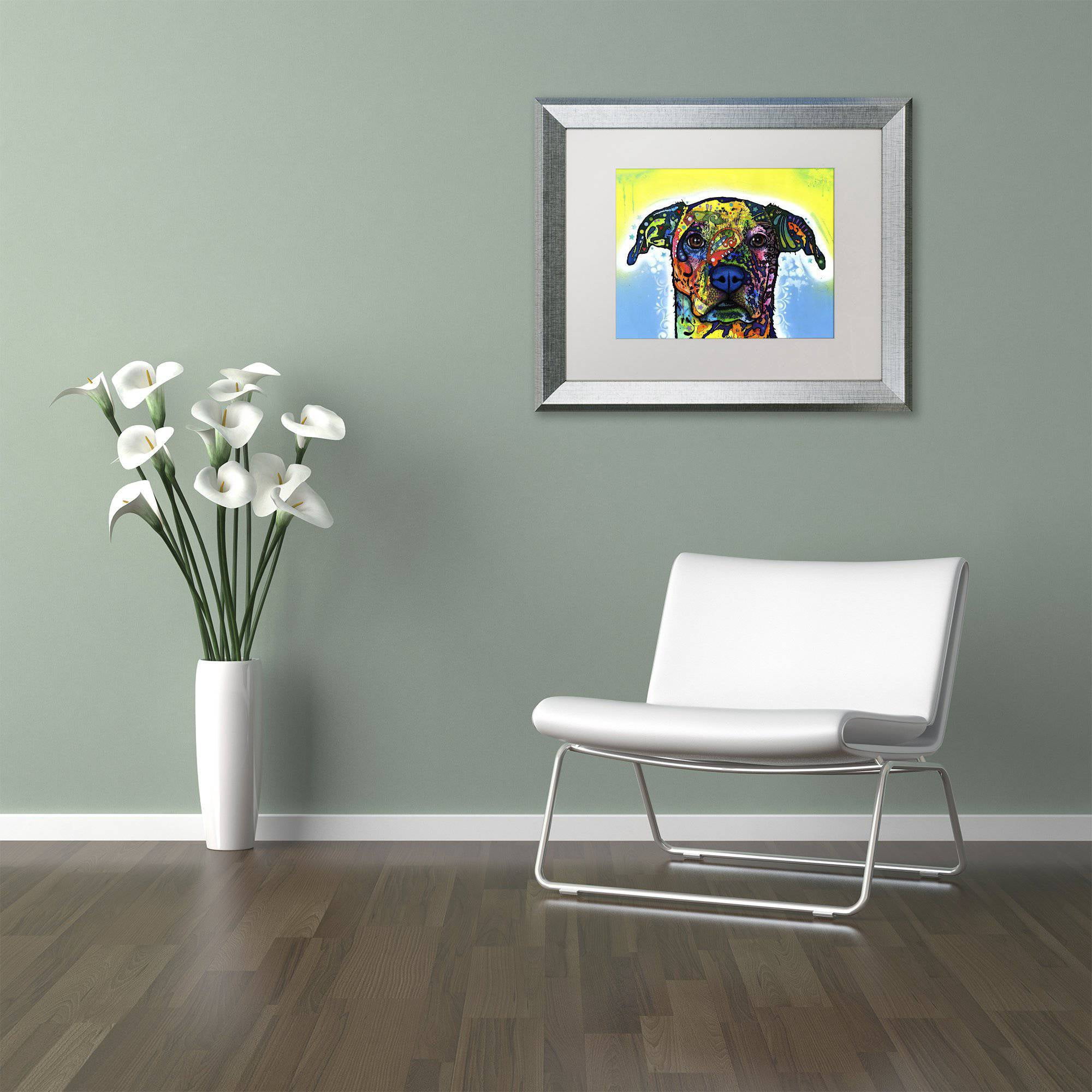 Trademark Fine Art "Fiesta" Canvas Art by Dean Russo White Matte, Silver Frame