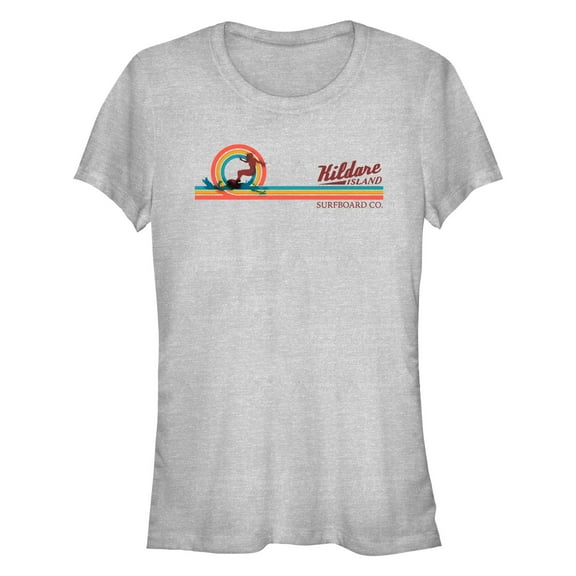 Junior's Outer Banks Kildare Island Surfboard Co. Retro Graphic T-Shirt