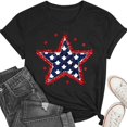 thumbnail image 5 of Patriotic Shirts for Women American Flag Shirt 4th of July Tshirt Graphic Tees Casual Short Sleeve Tee Top, 5 of 6