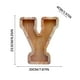 thumbnail image 5 of Lata de ahorros de madera con letras en inglés, lata de ahorros de vidrio transparente, alcancía, 5 of 6