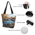thumbnail image 4 of Honeii Rustic Vintage Truck Autumn Print Women Top Handle Satchel Handbags,Fashion Handbag,Messenger Tote Bag Purse for Women,Shoulder Bag Handbag for Travel, Work, 4 of 6
