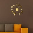 thumbnail image 3 of DIY Wall Clock Frameless Mirror Wall Clock Large Mute Wall Stickers for Living Room Home Decorations, 3 of 7