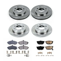 Ultimate Brakes Front and Rear Ceramic Brake Pad and Rotor Kit with Hardware WM81062