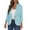 Light Blue, variant on Fmbrln Womens Dressy Blazers Fashion Lapel Collar Button Solid Blouse Casual Office Business Work Blazers Light Blue L