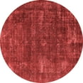 thumbnail image 1 of Ahgly Company Indoor Round Oriental Red Industrial Area Rugs, 3' Round, 1 of 4
