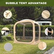 ABORON Sports Tent Pop Up Pod, Instant Weather Proof Pop Up Tent Shelter with Carry Bag, Clear View Bubble Tent for Watching Sports Events, Camping, Fishing, Portable & Foldable