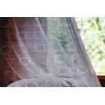 thumbnail image 2 of Geometric Tulle Curtains with Rod Pocket, Scribble Art Style Circles Ring Shapes on Dark Background, Sheer Drape for Wedding Party 2 Panels, 7 Sizes, Blue Violet Pale Blue, by Ambesonne, 2 of 3
