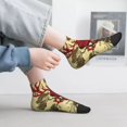 thumbnail image 2 of Naloa Mythical Red Stag Illustration Ankle Socks for Women Non Slip Socks No Show Socks Classic Low Cut Casual Socks Casual Socks, 2 of 7