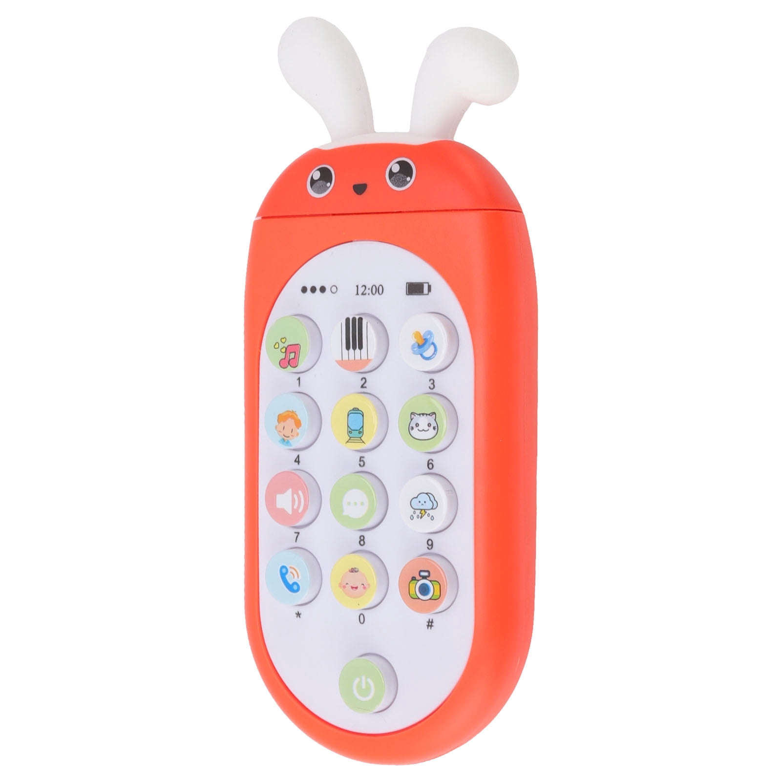 Juguete Teléfono Móvil De Plástico Para Bebés - Luz Suave, 2 Niveles De Volumen Y Sonidos Interactivos - Educativo Y Portátil Para Viajes