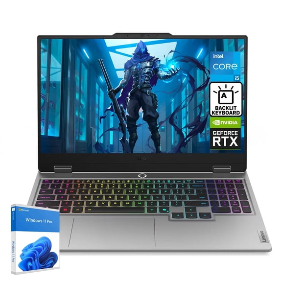 Lenovo LOQ 15 Gaming Laptop - RTX 5050 - Intel Core i5-13450HX Beat i7-11900H - 15.6" FHD Display 144Hz - 32GB RAM -2TB PCIe SSD -Backlit Keyboard - Windows 11 Pro