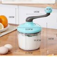 thumbnail image 5 of Vintage Hand Crank Egg Beater - Rotary Manual Whisk With Smooth Gears | Dishwasher Safe Rust-proof -hk628, 5 of 5