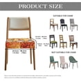 thumbnail image 6 of SEANATIVE Thanksgiving Chair Covers Set of 2 Maple Leaves Dining Chair Covers Square Chair Seat Covers for Dining Chairs Rear-Covered Dinning Chair Upholstered Cover Fall Home Decoration, 6 of 7