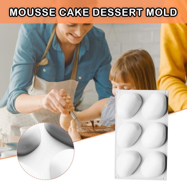 Molde para Tartas Ganfancp Postre Mousses Tarta 6 Agujeros Horno de Piedra