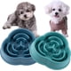 thumbnail image 1 of (Azul marino + verde oliva) Vajilla para perros pequeños y medianos con almohadilla de silicona antideslizante, en forma de nube, 1 of 5