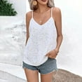 thumbnail image 3 of Mittory Womens Sleeveless Sequin Tops V Neck Sparkle Spaghetti Strap Cami Tank Top Shirt, 3 of 8