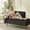 Black, variant on MOONMISS 54 inch 2-Seater Velvet Sofa with 360 Rotating Side Table Space Saving Multi Use Bench Office Living Room Apartment,Pink