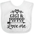 thumbnail image 3 of Inktastic Gigi and Poppop Love Me Girls Baby Bib, 3 of 4