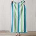 thumbnail image 3 of Great Bay Home Cotton Cabana Stripe 4-Pack Beach Towel  (4 Pack - 30" x 60", Aqua / Green), 3 of 6