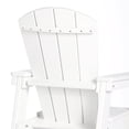 thumbnail image 4 of WestinTrends Malibu Kids Outdoor Adirondack Plastic Patio Chair (Set of 2), White, 4 of 15