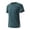 Green, variant on Xaqiouau Summer Casual Sports Top Men's Solid Color Ice Silk Quickdrying Sunscreen Jacket Short Sleeved Round Neck Top/shirt Gray XL