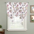 thumbnail image 2 of Easter Tie Up Curtains 45 Inches Long, Kitchen Window Curtains Over Sink, Cute Cartoon Sheep Chick Eggs Flowers Butterfly Small Window Curtains Shade Balloon Curtains Valances for Bedroom 34"x45", 2 of 8