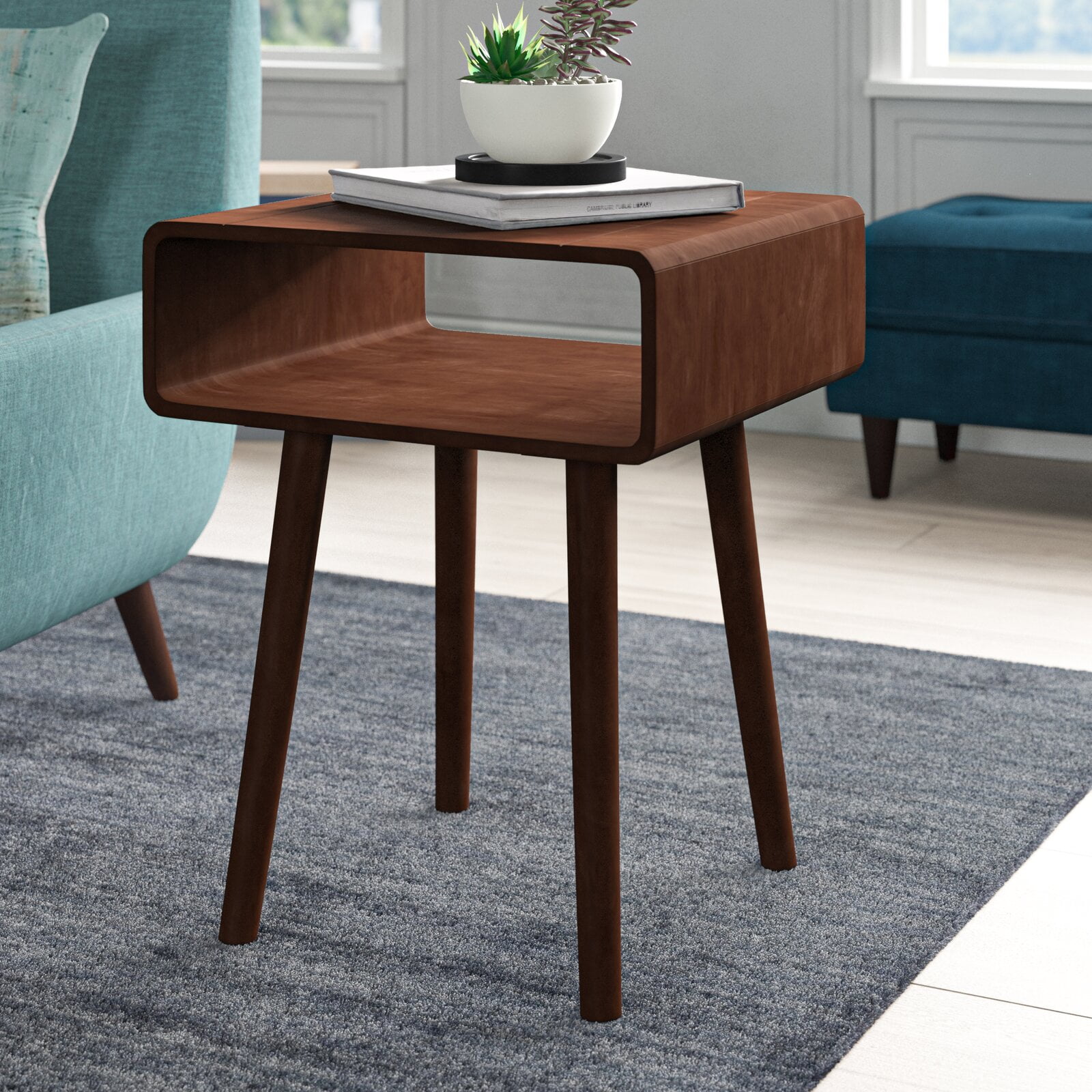 Roger end sale table with storage