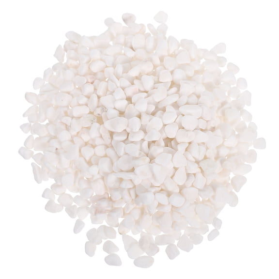 TEHAUX White Natural Aquarium Gravel Fish Tank Rocks Decorative Stones for Indoor Plants and Aquariums