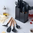 thumbnail image 7 of Kitchen Utensils Set- 19 Pcs Silicone Cooking Utensils Set for Nonstick Cookware-Silicone Spatulas Set, Kitchen Gadgets Tools, Pots and Pans Accessories-(Black 19 PCS Set), 7 of 7
