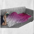 thumbnail image 6 of Hot Pink Soft Flannel Fleece Throw Blanket, Modern Art Mosaic Tiles Gradually Ombre Inspired Squares Image, Cozy Plush for Indoor and Outdoor Use, 50" x 60", Dark Purple Hot Pink, by Ambesonne, 6 of 6