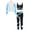 Light Blue, variant on Hansber Kids Girls 3 Pcs Skating Dance Outfit Jacket Crop Top with Pants Set Ice Skating Gymnastic Light Purple 16