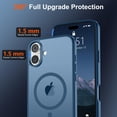 thumbnail image 4 of Funda magnética SUPFINE para iPhone 16, color azul oscuro, 4 of 7